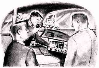 Carl & Jerry use mobile amateur radio - RF Cafe