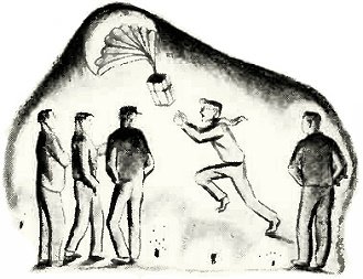 Carl & Jerry use fusees to mark the spot - RF Cafe