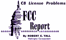 FCC Report - CB License Problems, January 1961 Popular Electronics