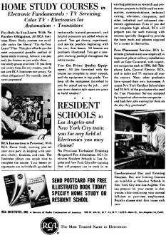 RCA Home Study Course "A Prophecy", January 1961 Popular Electronics - RF Cafe