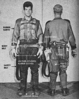 Well-dressed lineman wears is shown - RF Cafe