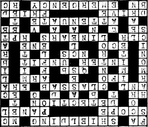 Electronics Crossword Puzzle Solution from April 1967 QST - RF Cafe