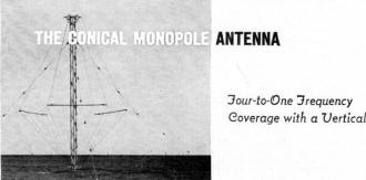 The Conical Monopole Antenna, November 1966 QST - RF Cafe