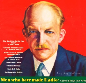 Men Who Have Made Radio - Count Georg von Arco, October 1930 Radio-Craft - RF Cafe