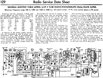 RCA Victor Model 102 4-Tube A.C.-D.C. T.R.F. Receiver Radio Service Data Sheet, January 1935 Radio-Craft - RF Cafe