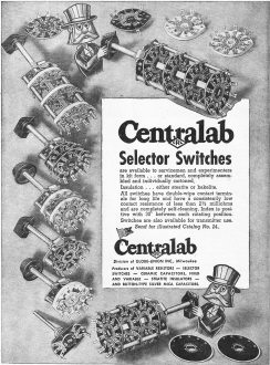 Centralab Selector Wafer Switches, June 1945 Radio-Craft - RF Cafe