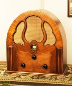 AI colorization of Crosley "Fortyfive" Tabletop Radio - RF Cafe