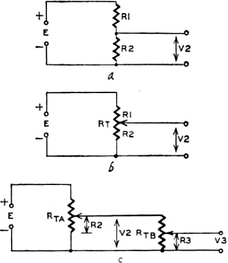 Basic system of generating numbers and multiplying with cascaded potentiometers - RF Cafe