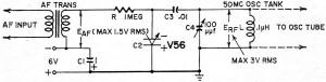Circuit of a Varicap frequency modulator - RF Cafe