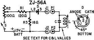 Schematic of tunnel-diode oscillator - RF Cafe