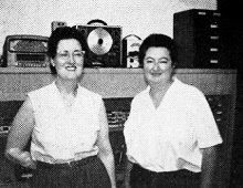 Mrs. Muriel Burke (right) owns Burke's TV and Radio Repair - RF Cafe