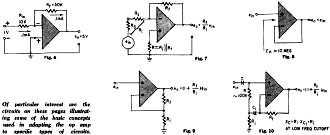 Illustrating some of the basics used in adapting the op amp to specific types of circuits - RF Cafe