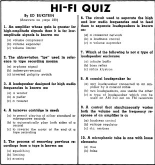 Hi-Fi Quiz, October 1955 Radio & Television News - RF Cafe