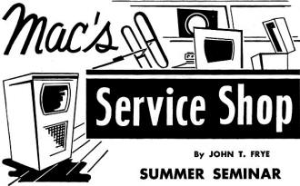 Mac's Radio Service Shop: Summer Seminar, June 1956 Radio & Television News - RF Cafe