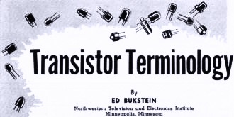 Transistor Terminology, August 1957 Radio & TV News - RF Cafe
