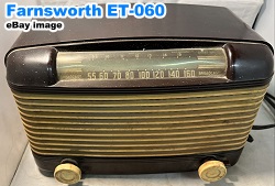 Farnsworth Model ET-060 Radio - RF CAfe