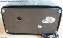 GE model 220 tabletop radio (rear) - RF Cafe