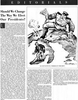 Editorial: Should We Change the Way We Elect Our Presidents?, April 29, 1950, The Saturday Evening Post - RF Cafe